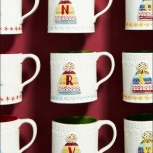Bundled Up Monogram Mug Letter R